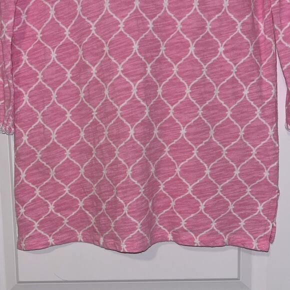 Talbots 3/4 Sleeve Pink Top - Picture 5 of 9